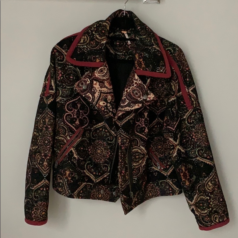 Free People Paisley Jacket, Size Small